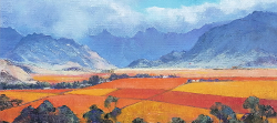 Autumn - Hex River Valley | 2021 | Oil on Canvas | 45 x 67 cm